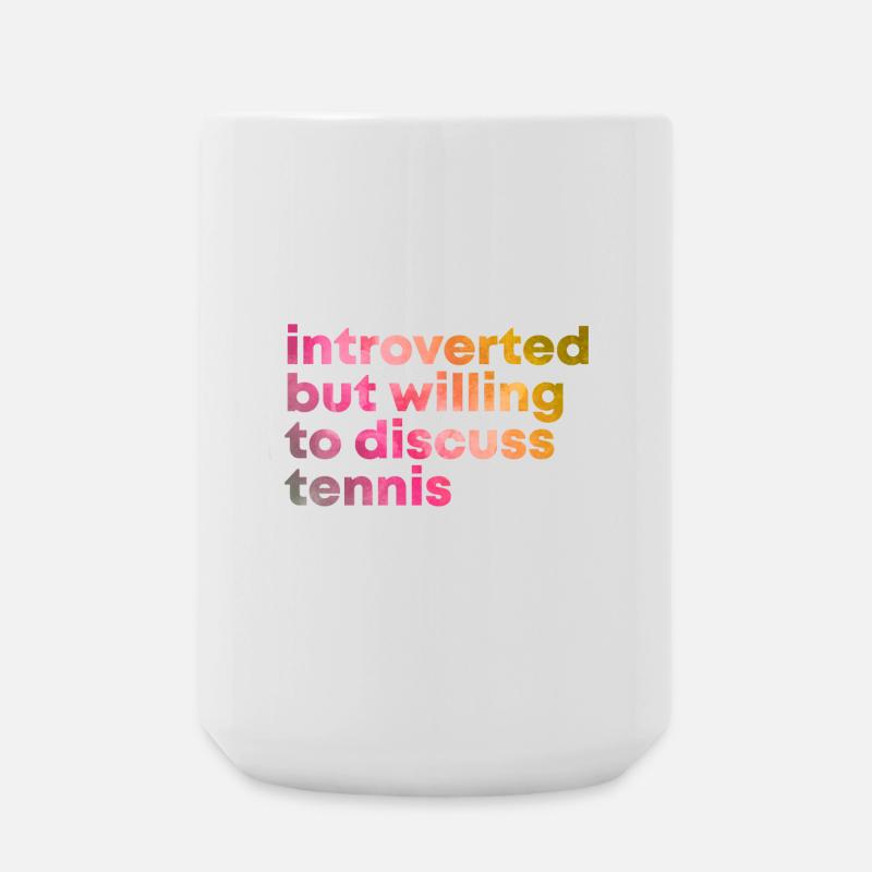 Tennis - Große Tasse 440 ml - Weiß