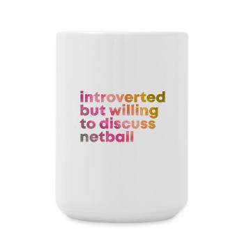 Netzball - Große Tasse 440 ml - Weiß - Vorne