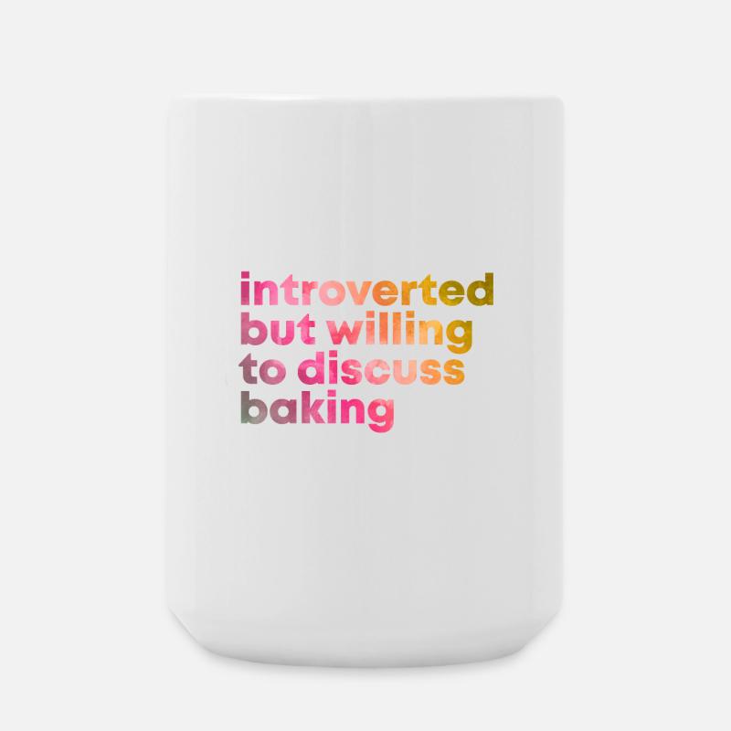 Backen - Große Tasse 440 ml - Weiß