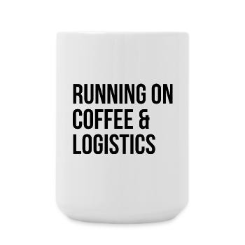 logistique - Grande tasse 440 ml - blanc - Devant