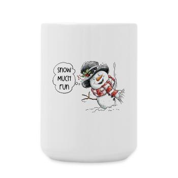 Lustiger Schneemann Spruch I Winter Weihnachten - Große Tasse 440 ml - Weiß - Vorne