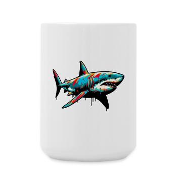 Requin - Grande tasse 440 ml - blanc - Devant