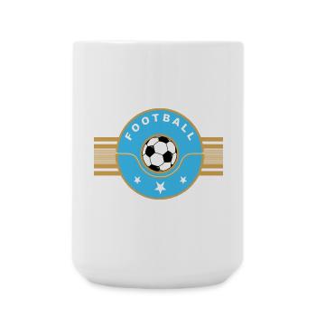 Fußball - Große Tasse 440 ml - Weiß - Vorne