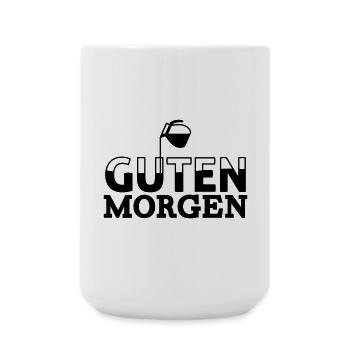 Guten Morgen Kaffee - Große Tasse 440 ml - Weiß - Vorne