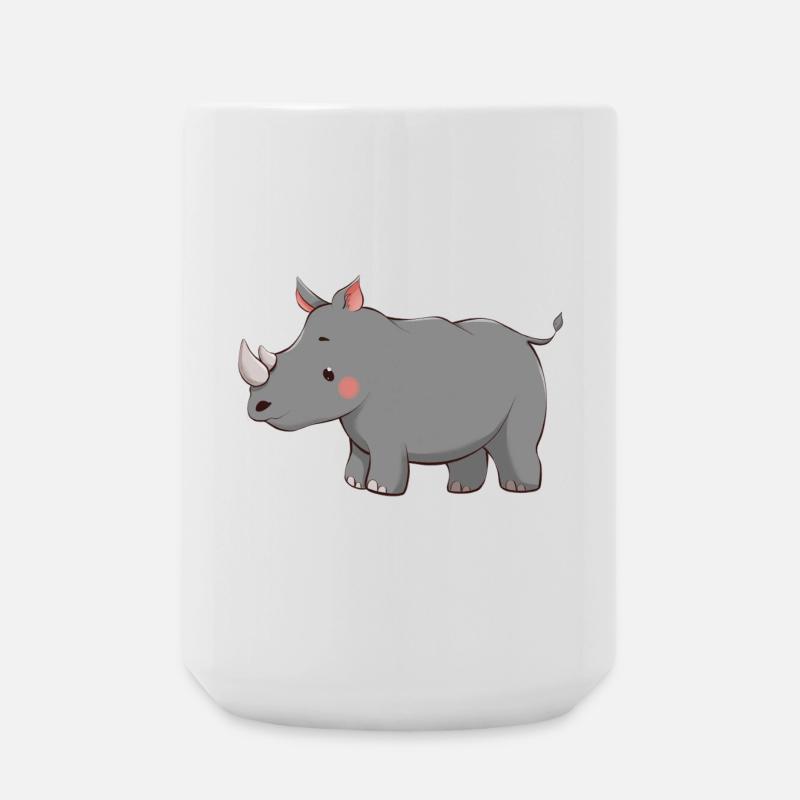 Rhinoceros - Large Mug 440 ml - white