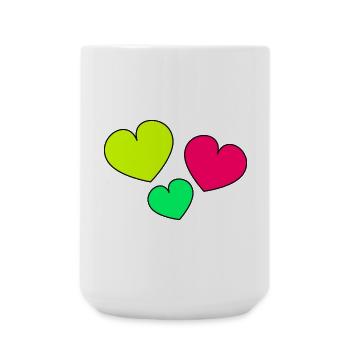 VIELEN DANK. GELIEBTE. HERZ. MEISTER. DANKE HERRIN. - Große Tasse 440 ml - Weiß - Vorne