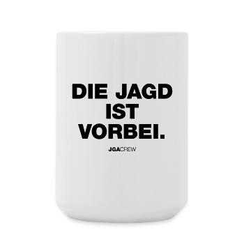 The hunt is over (Bachelor Party) - Large Mug 440 ml - white - Front