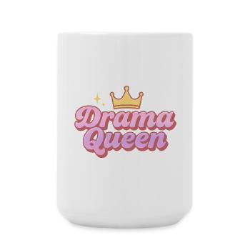 Drama Queen - Large Mug 440 ml - white - Front