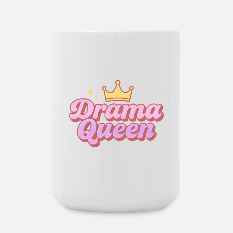 Drama Queen - Large Mug 440 ml - white