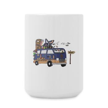 Les campeurs côtiers ahoy - Grande tasse 440 ml - blanc - Devant