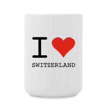 I LOVE SWITZERLAND - Grande tasse 440 ml - blanc - Devant