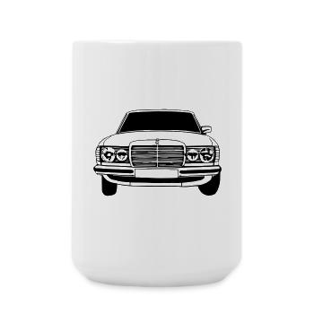 MB w123 ...(24) - Große Tasse 440 ml - Weiß - Vorne