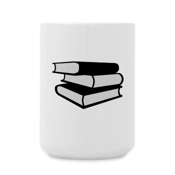 Books - Large Mug 440 ml - white - Front