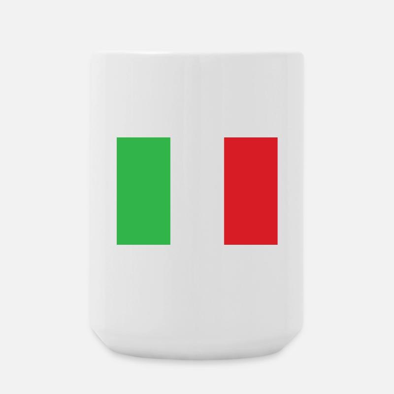 Drapeau de l’Italie Conception verticale - Grande tasse 440 ml - blanc