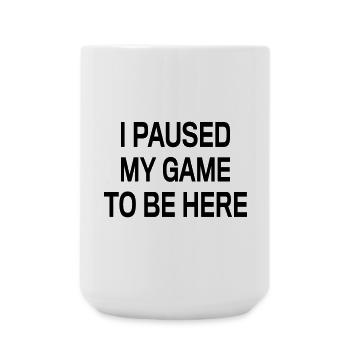 Paused to be here - Grande tasse 440 ml - blanc - Devant