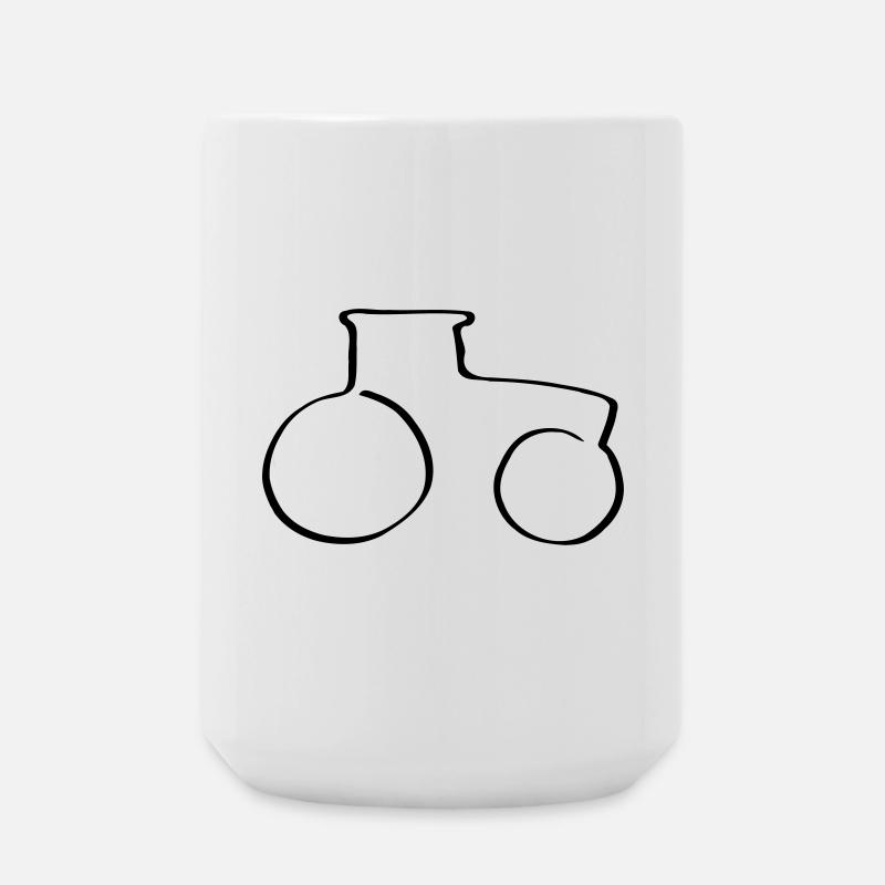 Linientraktor - Große Tasse 440 ml - Weiß