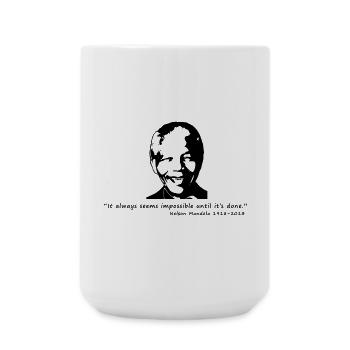 Nelson Mandela - Grande tasse 440 ml - blanc - Devant