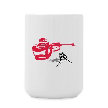 biathlon - Grande tasse 440 ml - blanc - Devant