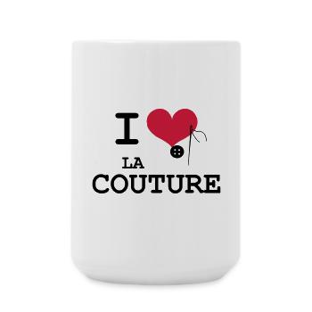 I Love la Couture - Grande tasse 440 ml - blanc - Devant