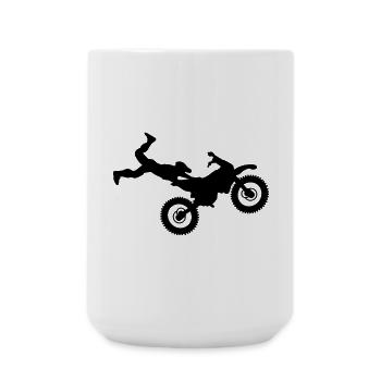 motocross - Große Tasse 440 ml - Weiß - Vorne