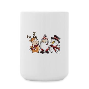 Weihnachtsmann und seine Freunde - Weihnachten - Große Tasse 440 ml - Weiß - Vorne