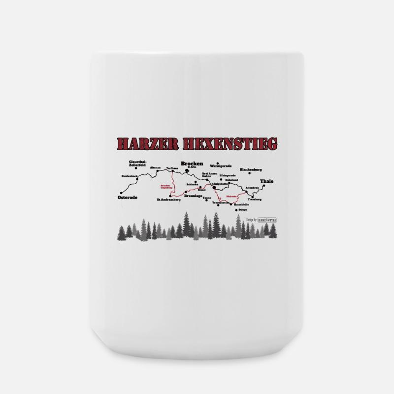Harzer Hexenstieg - Große Tasse 440 ml - Weiß