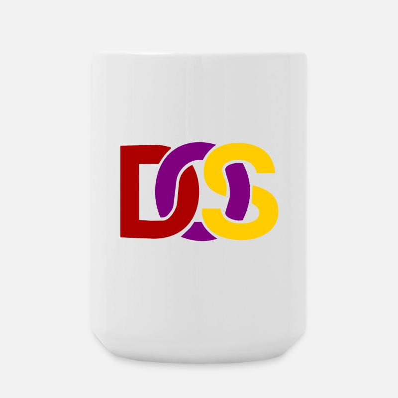 Retro MS DOS Logo - Große Tasse 440 ml - Weiß