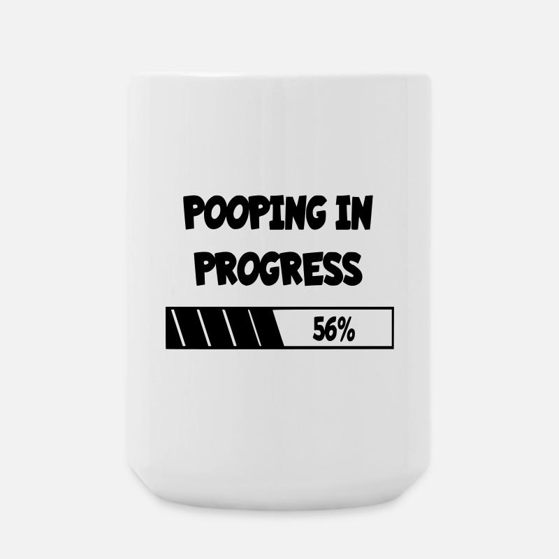 Caca en devenir, progrès * - Grande tasse 440 ml - blanc