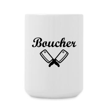 Boucher - Grande tasse 440 ml - blanc - Devant