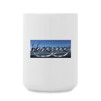 Wangerooge Wasserreflexionen - Große Tasse 440 ml - Weiß - Vorne