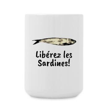 Liberez les sardines - Grande tasse 440 ml - blanc - Devant