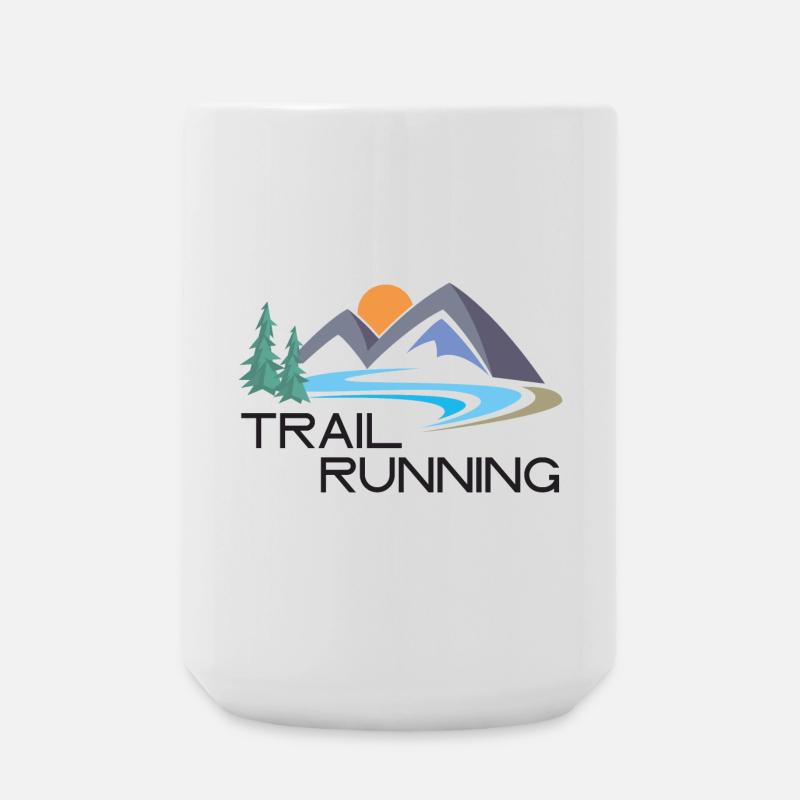 Trail Running - Grande tasse 440 ml - blanc