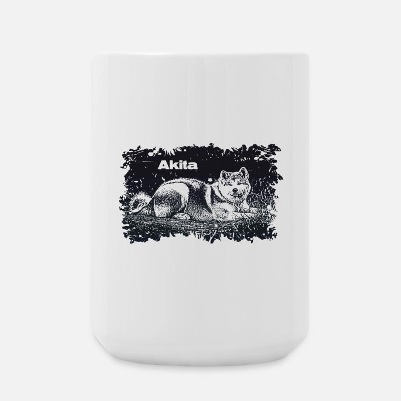 Akita - Große Tasse 440 ml - Weiß