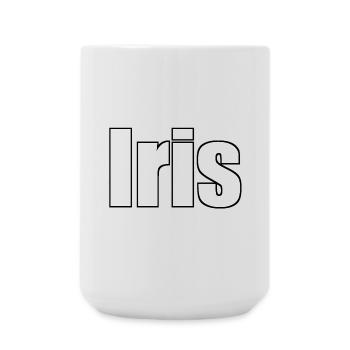 Iris - Große Tasse 440 ml - Weiß - Vorne