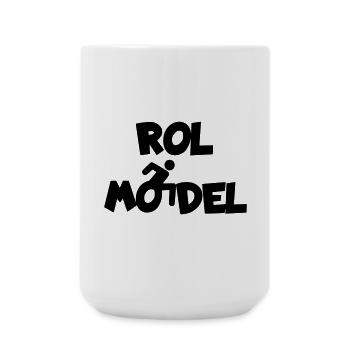 Every wheelchair user is a role model # - Large Mug 440 ml - white - Front