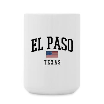El Paso Texas Retro Shirt - Große Tasse 440 ml - Weiß - Vorne