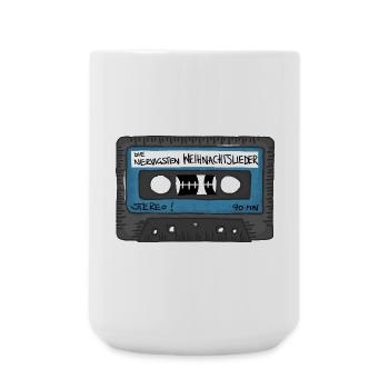 Retro Tape - die nervigsten Weihnachtslieder 90min - Große Tasse 440 ml - Weiß - Vorne