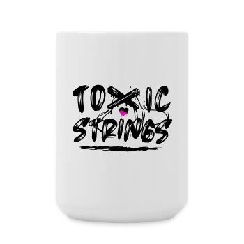 Toxic Strings 2 Colour - Large Mug 440 ml - white - Front