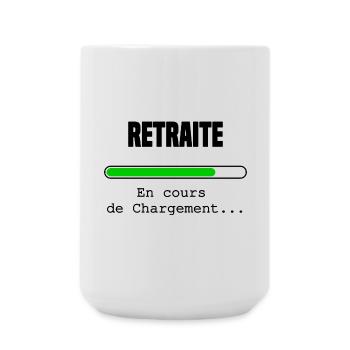 Retraite en cours de chargement - Grande tasse 440 ml - blanc - Devant
