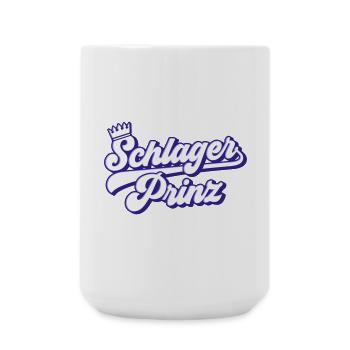 Schlager Prinz | Farben änderbar - Große Tasse 440 ml - Weiß - Vorne