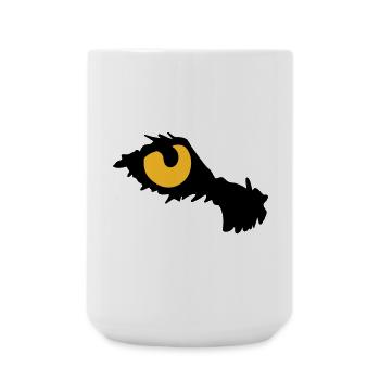 Eye of the tiger - Large Mug 440 ml - white - Front
