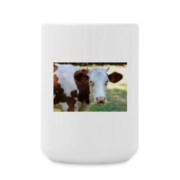 Affiche de vache - Grande tasse 440 ml - blanc - Devant