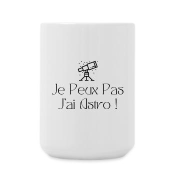 Je peux pas j’ai astro - Grande tasse 440 ml - blanc - Devant