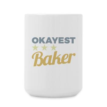 Durchschnittlicher Bäcker - Große Tasse 440 ml - Weiß - Vorne