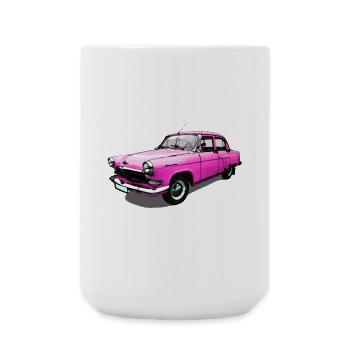 Volga Pink - Große Tasse 440 ml - Weiß - Vorne