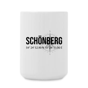 Koordinaten Schönberg - Große Tasse 440 ml - Weiß - Vorne