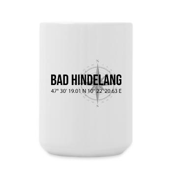 Koordinaten Bad Hindelang - Große Tasse 440 ml - Weiß - Vorne