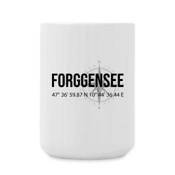 Koordinaten Forggensee - Große Tasse 440 ml - Weiß - Vorne