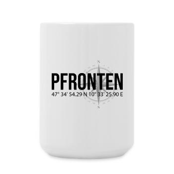Koordinaten Pfronten - Große Tasse 440 ml - Weiß - Vorne