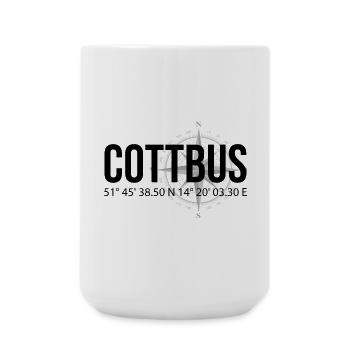 Koordinaten Cottbus - Große Tasse 440 ml - Weiß - Vorne